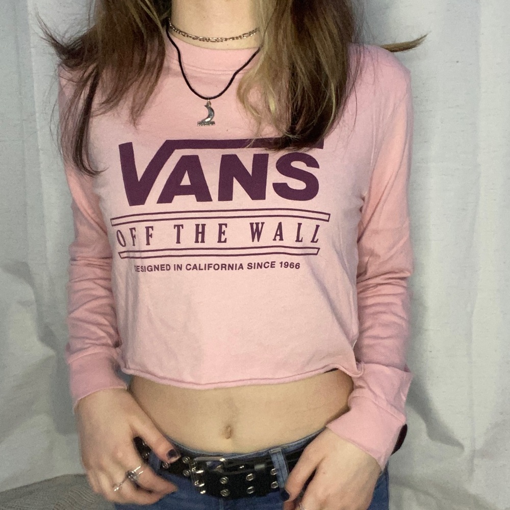 vans cropped long sleeve